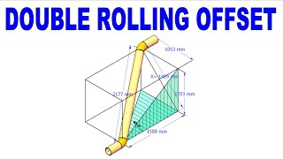 HOW TO CALCULATE THE TRUE LENGTH, SPOOL LENGTH OF A DOUBLE ROLLED OFFSET TUTORIAL