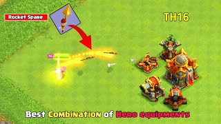 What a combination for Royal Champion ( Rocket Spear + Haste Vial ) New Equipment | Clash Of Clans