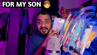 ASMR Unboxing Shopping Haul for My Son 🛍️🎁 | Satisfying Sounds &amp; Relaxing Triggers