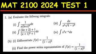 MAT 2100 TEST 1 PART 2