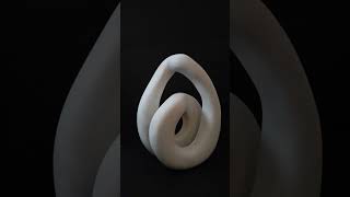 Eclipsa - An endless loop inspired from leaf|  Organic Flow | Abstract Thermocol Sculpture