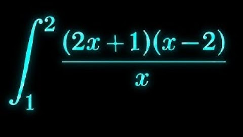 Definite Integral of (2x + 1)(x - 2) from 1 to 2