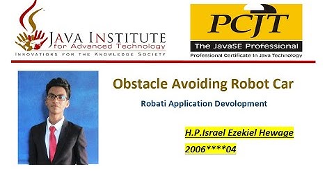 Obstacle Avoiding Robot Car | Arduino | Bluetooth |Java Institute |