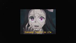 Kamado Tanjiro no Uta - Demon Slayer OST (Slowed Lofi Remix) || Lyric Sub. Indonesia \u0026 Jepang