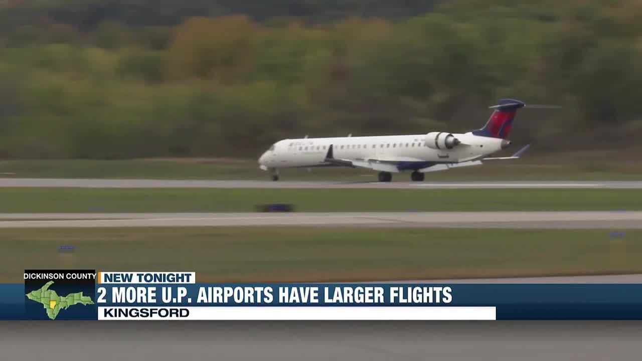 Dickinson, Delta County airports receive larger planes YouTube