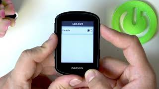 GARMIN EDGE 540 – How to Enable or Disable Time Alert