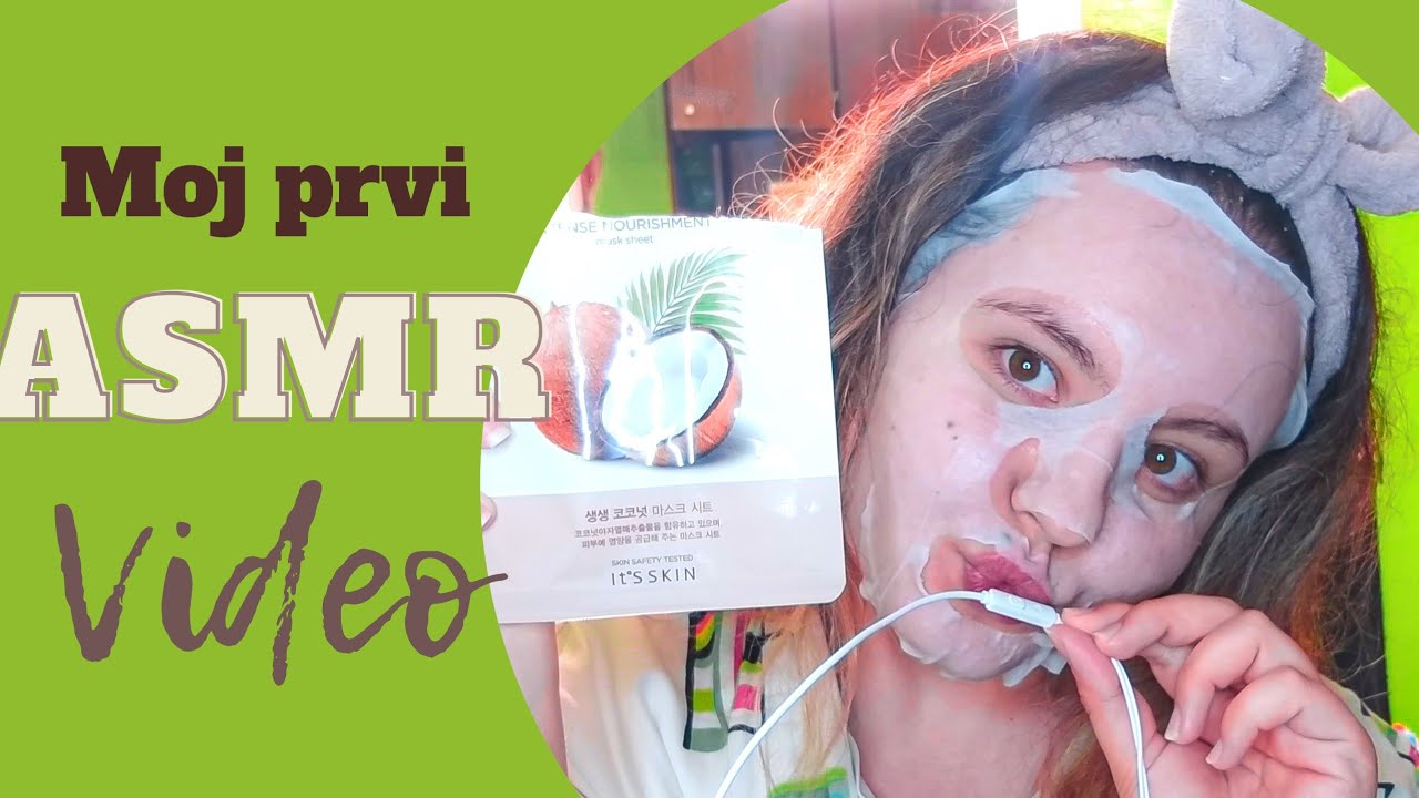ASMR SKINCARE🧖🏼‍♀️| Isprobavanje maske za negu lica *It's Skin COCONUT*🥥