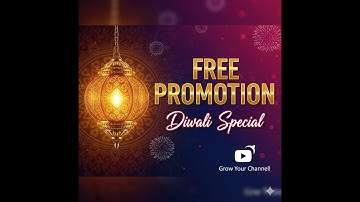 🎇 Diwali Special 🎉 FREE YouTube Promotion | Real Subscribers 🎯 | Grow Together  🚀