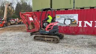 2016 KUBOTA U25R1 MINI EXCAVATOR For Sale