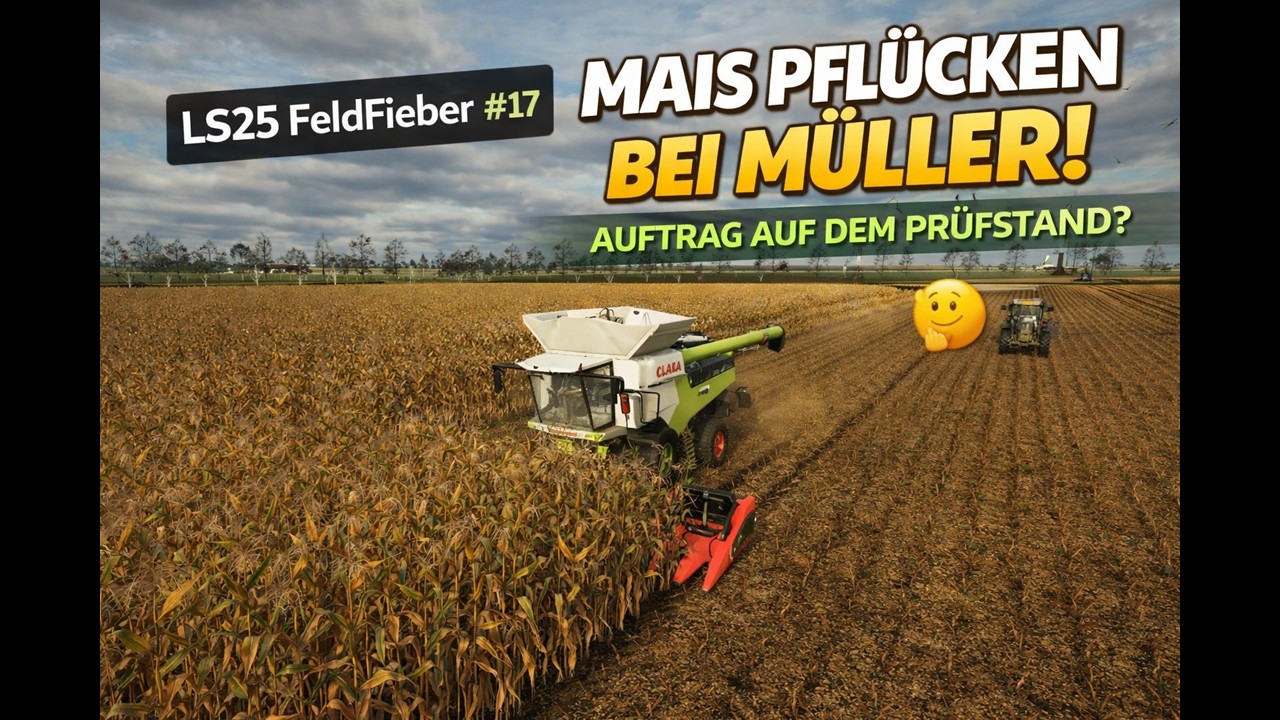 LS25 FeldFieber #17 – Mais pflücken bei Müller 🚜🌽