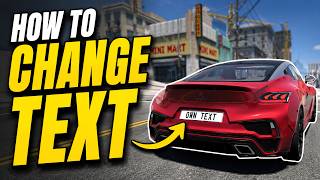 How to CHANGE LICENCE PLATE TEXT in BeamNG