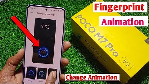 Poco M7 Pro 5G Change Fingerprint Animation | poco m7 pro me fingerprint animation change kaise kare