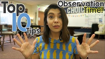 Top 10 Classroom Observation Tips