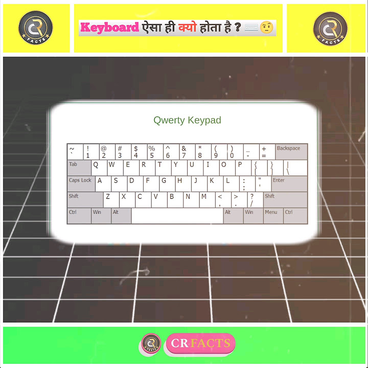 Why keyboards are not in abc order why is keyboard weird cr facts