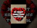 3D Heart Kandi Cuff Tutorial #kandi #tutorial