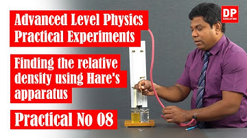 Mechanics | Practical No 08 - Finding the relative density using Hare