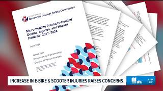 Increase in injuries from E-bikes and scooters