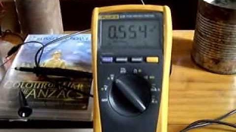 DC Voltage measurement of grid leakage current (Forward biased)