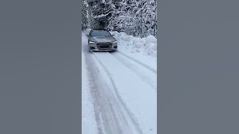 AUDI A6 S-LINE #winter #quattro #viralvideo #snow #audi #sline #a6 #best #car #checkitout #viral #ad