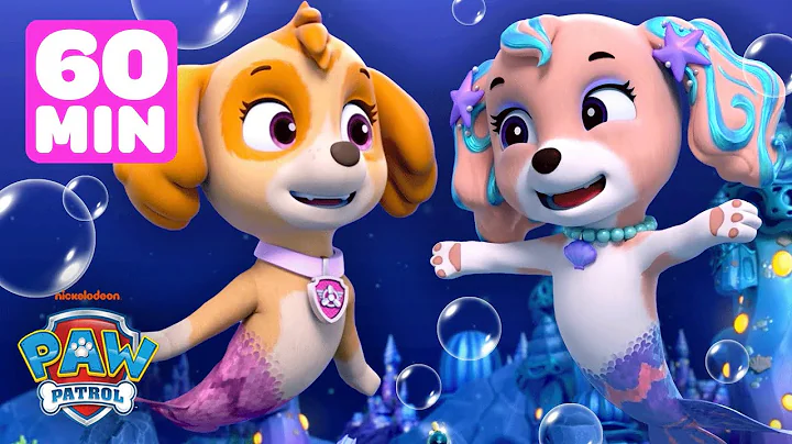 Skye & PAW Patrol Aqua Pups Underwater Rescues! w/ Coral | 1 Hour Compilation | Shimmer and Shine