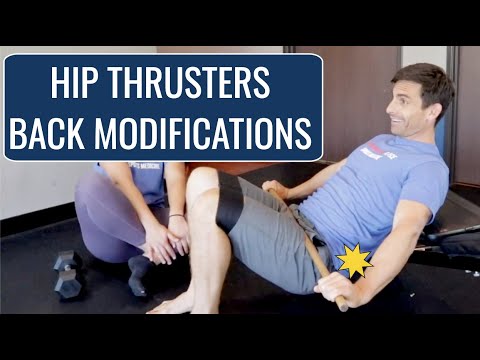 Barbell Hip Thrusts: How to Stop Low Back Pain (MODIFY)