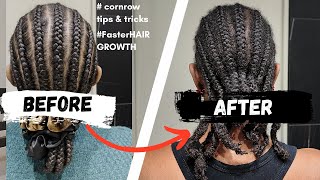 Grow Natural Hair With Cornrows Tips & Tricks For Long, Healthy Hair