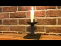 Blacksmithing - Heavy iron candlestick