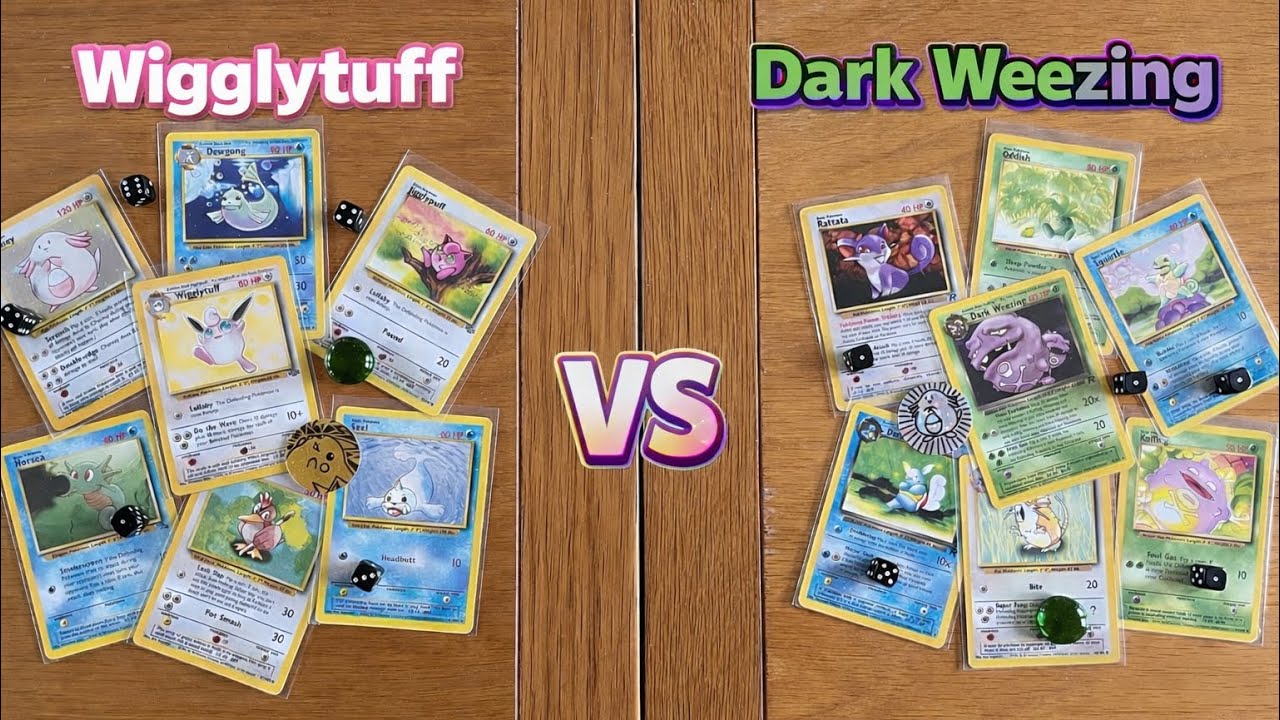 Pokémon TCG Battle - Wigglytuff vs. Dark Weezing (Base Set Series)