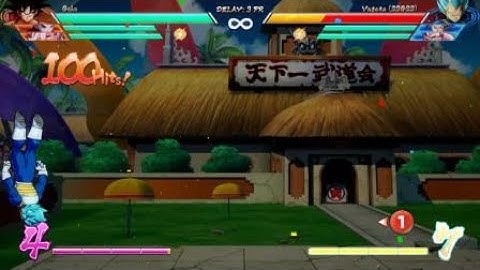 DBFZ: Base Goku auto combo corner loop [S2]