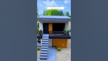 Incredible V-Tiny house made with mini bricks part 1 #miniature #diy