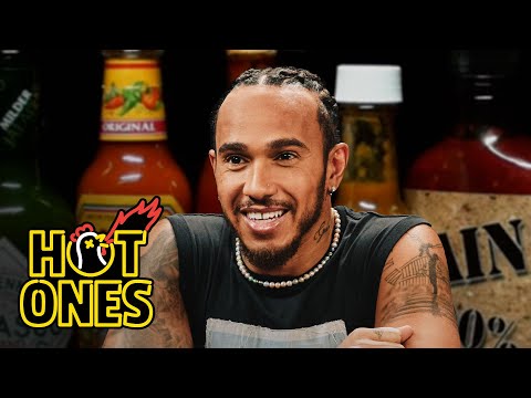 Lewis Hamilton Goes Full Send While Eating Spicy Wings | Hot Ones