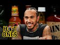 Lewis hamilton goes full send while eating spicy wings  hot ones