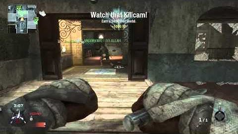Lucky Tomahawk across villa in search n destroy! goes through a window!