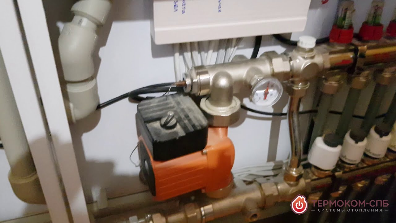 Автоматика для водяного теплого пола - YouTube