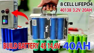 DIY 40AH 12V 40138 LiFePO4 Battery Bank For Solar Power