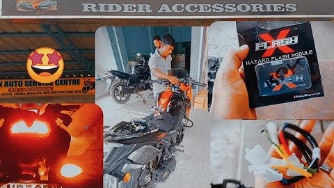 Installing Flash-X Hazard Flasher Module in Apache 200 4V / PLUG N PLAY / Race Dynamics / #youtube ❤