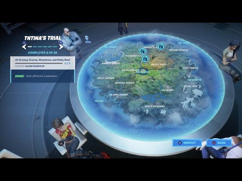 Video: Fortnite Grumpy Greens, Mowdown Og Risky Reels Lokasjoner Forklart