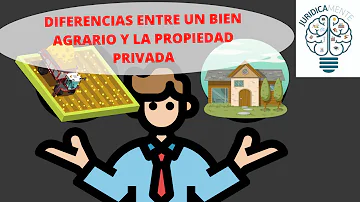 DIFERENCIAS ENTRE UN BIEN AGRARIO Y LA PROPIEDAD PRIVADA