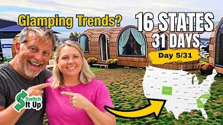 Vlogtober Day 5: We Found The Coolest Tiny Homes at the Glamping Show!