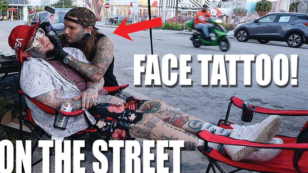 Pop Up Tattoo Shop on the SIDE OF THE ROAD! Art Basel 2019 Tyler