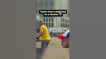 Old man tells Tyson Fury to his face that Anthony Joshua would beat him