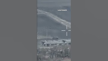 The German-made Leopard 2A4 tank dominated the Russian military convoy #warinukraine #russia #tanks