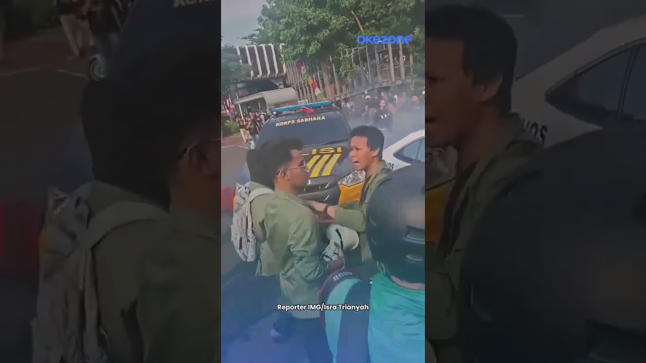 Pantauan aksi demo hari ini di depan Pola Metro Jaya 