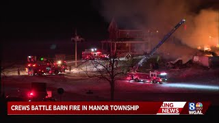 Manor Township barn fire upgraded to second-alarm
