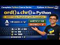 ord() & chr() in Python 🔥 | ASCII Value Explained with Examples