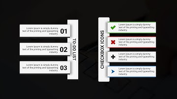 Minimalistic Text Blocks with Checkbox Icon | MoGRT Template for Premiere Pro 2023