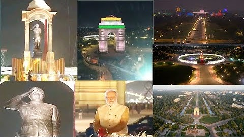 Netaji subhash chandra bose statue!Central vista inauguration!New India gate🇮🇳#pmnarendramodi