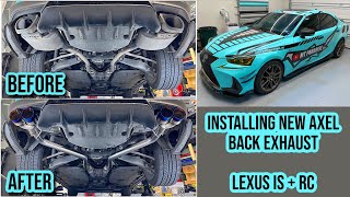How To Install Lexus IS + RC Axel Back Exhaust