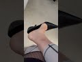 Trying on some black heels