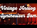 Dizzying madness! Analog Synthesizer Jam Moog Roland Yamaha Boss DAWless lo-fi beats DR110 JX3P MG1